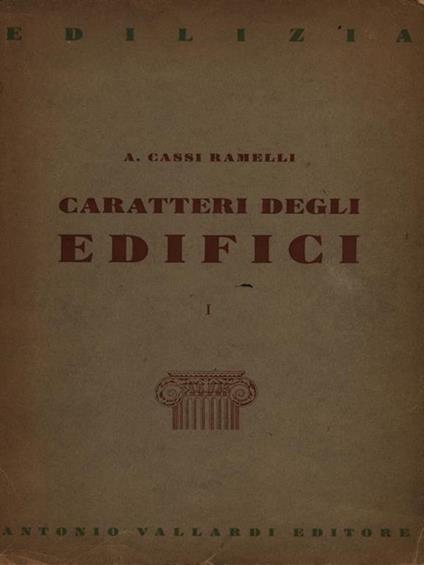 Caratteri degli edifici - Alberto Melis - copertina