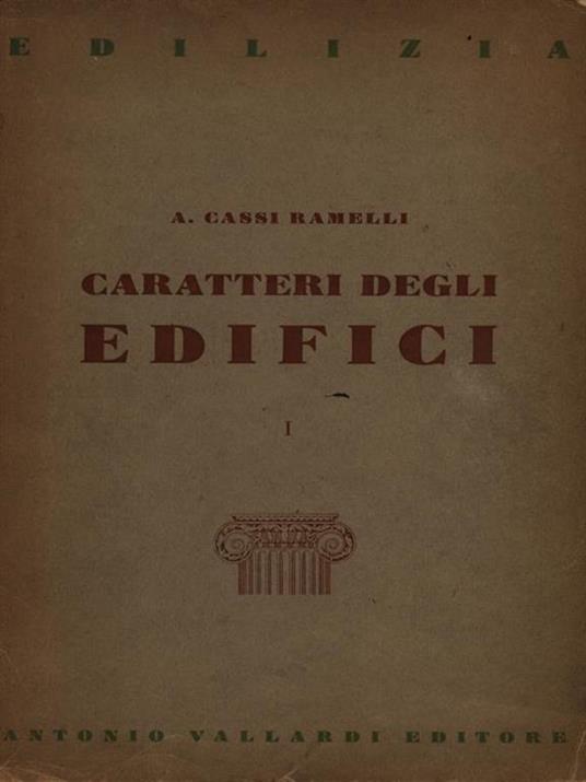 Caratteri degli edifici - Alberto Melis - copertina