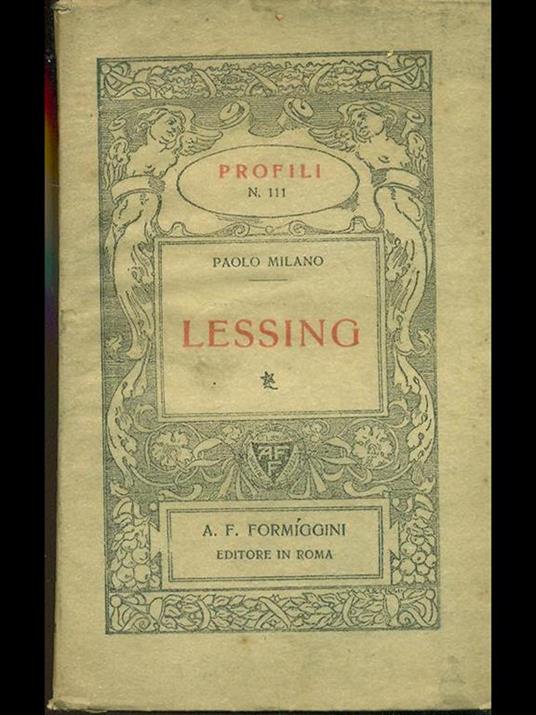 Lessing - Paolo Milano - copertina