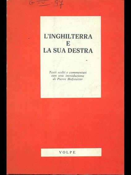 L' Inghilterra e la sua destra - copertina