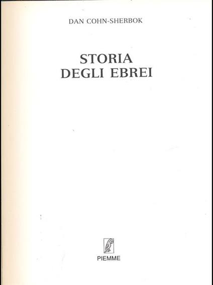 Storia degli Ebrei - copertina
