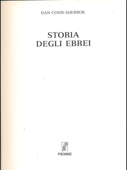 Storia degli Ebrei - copertina