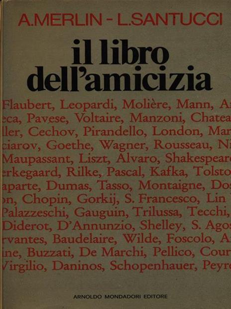 Il libro dell'Amicizia - Angelo Merlin - copertina