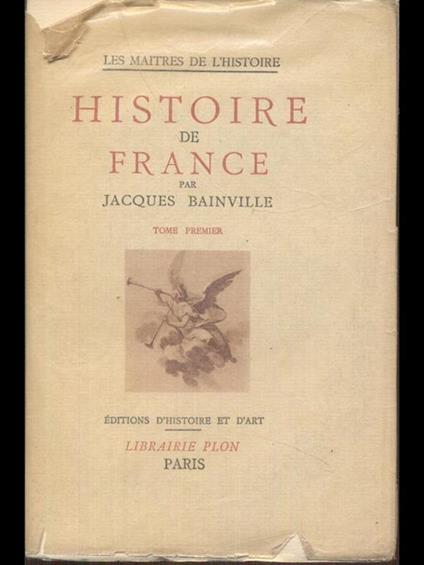 Histoire de France - Jacques Bainville - copertina