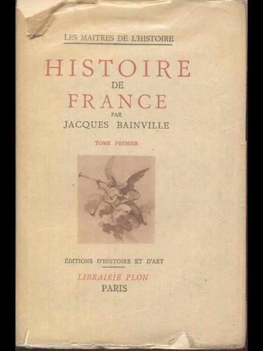 Histoire de France - Jacques Bainville - copertina