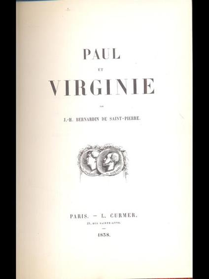 Paul et Virginie  - J. H. Williams - copertina