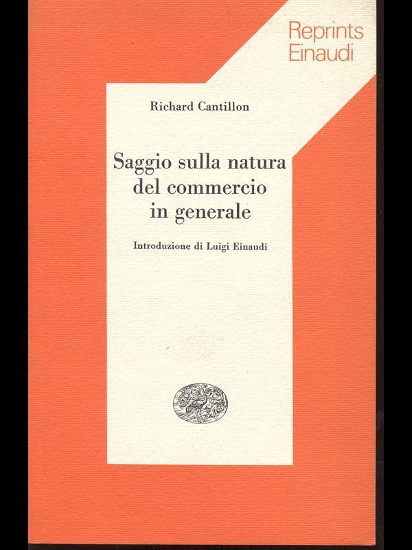 Saggio sulla natura del commercio in generale