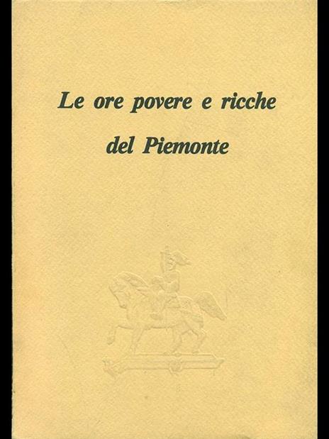 Le ore povere e ricche del Piemonte - copertina