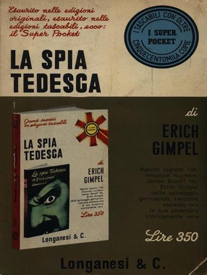 La spia tedesca - Erich Gimpel - copertina