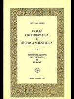 Analisi crittografica e ricerca scientifica