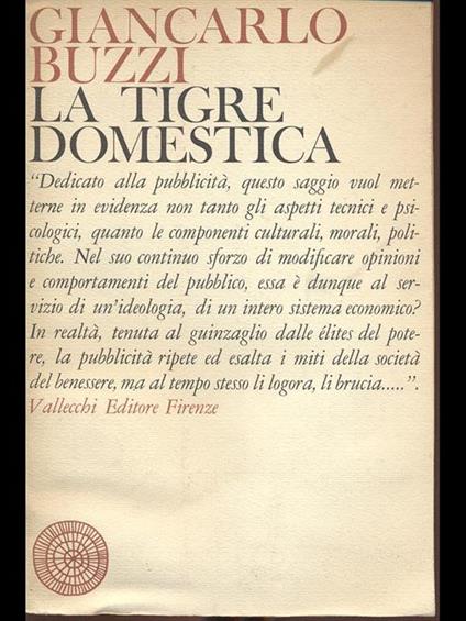 La tigre domestica - Giancarlo Buzzi - copertina