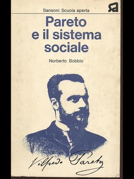 Pareto e il sistema sociale - Norberto Bobbio - copertina