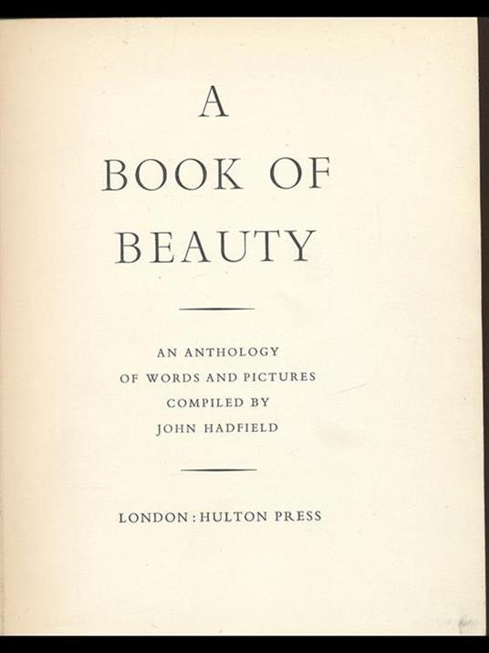 A Book of Beauty - copertina