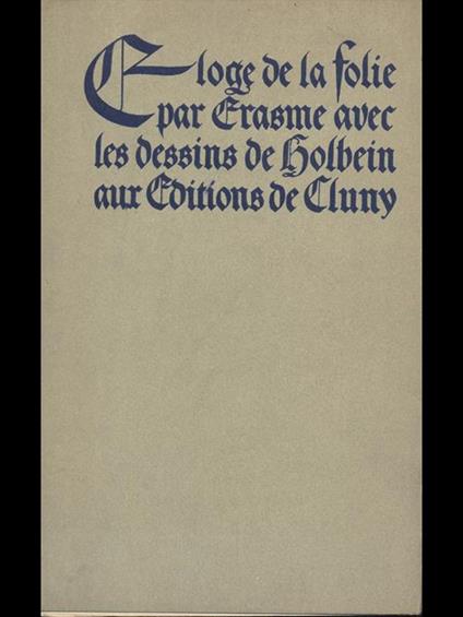 Eloge de la folie - copertina