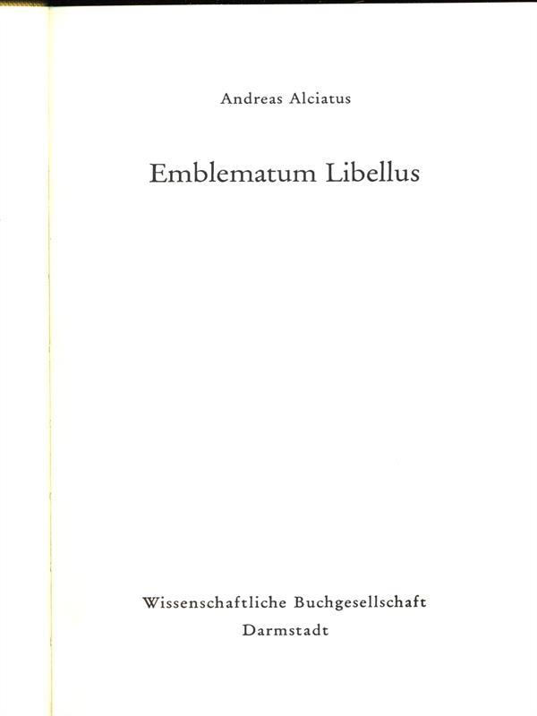 Emblematum Libellus