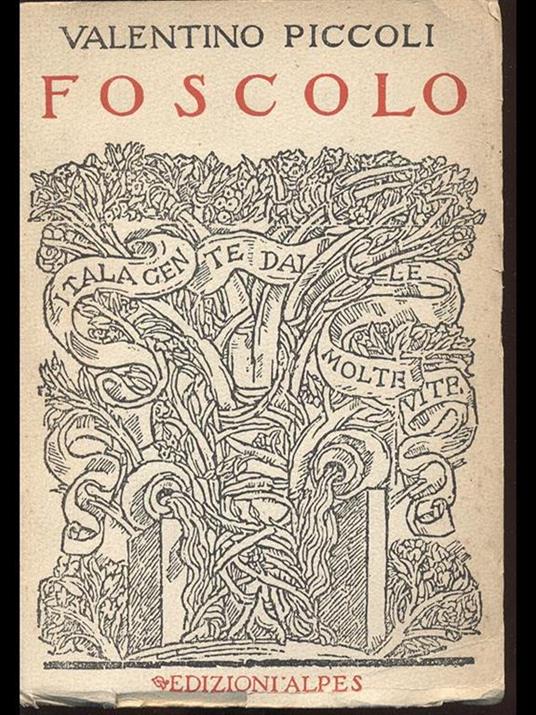 Foscolo - Valentino Piccoli - copertina