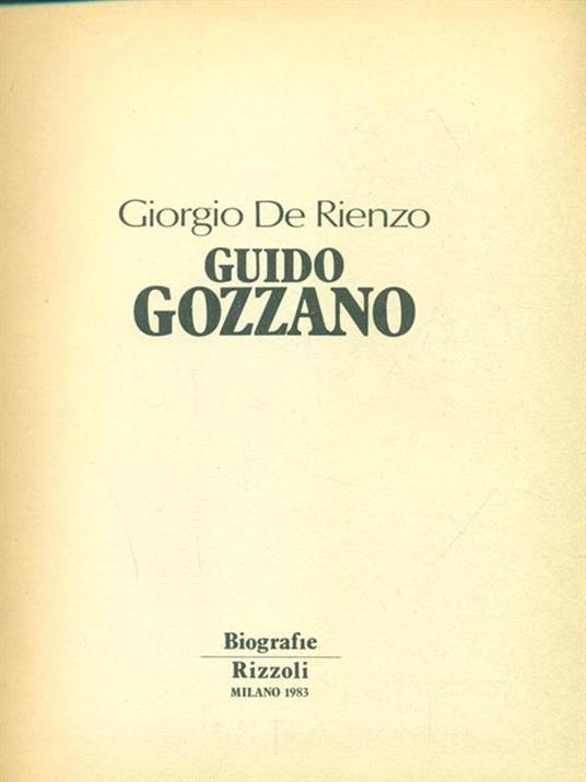 Guido Gozzano - Giorgio De Rienzo - 2