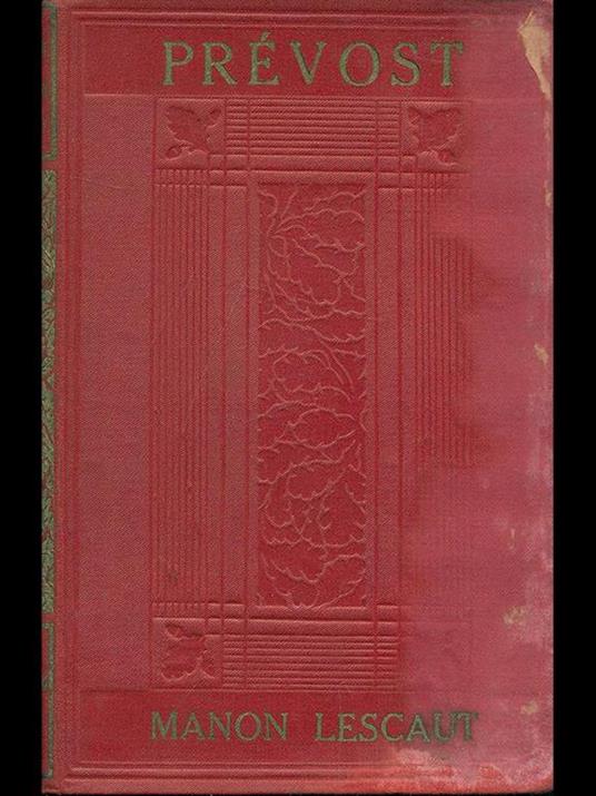 Storia di Manon Lescaut e del cavaliere des Grieux - Abbé Prevost - copertina