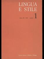 Lingua e stile. anno III n1