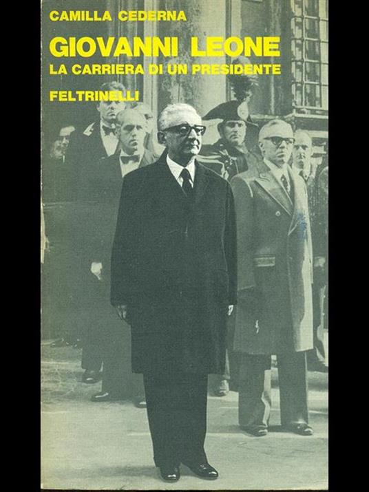 Giovanni Leone - Camilla Cederna - copertina