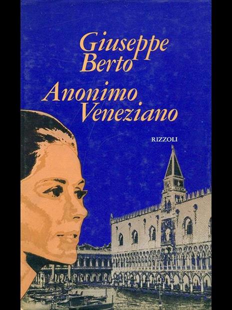 Anonimo veneziano - Giuseppe Berto - copertina