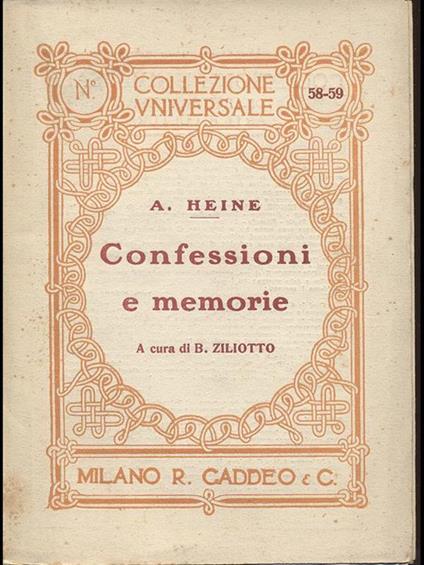 Confessioni e memorie - copertina