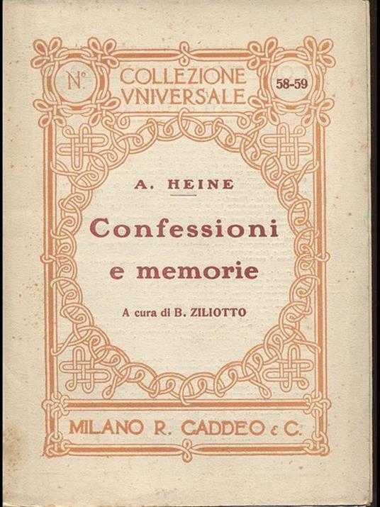 Confessioni e memorie - copertina