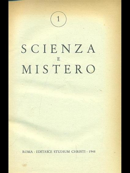 Scienza e mistero - copertina
