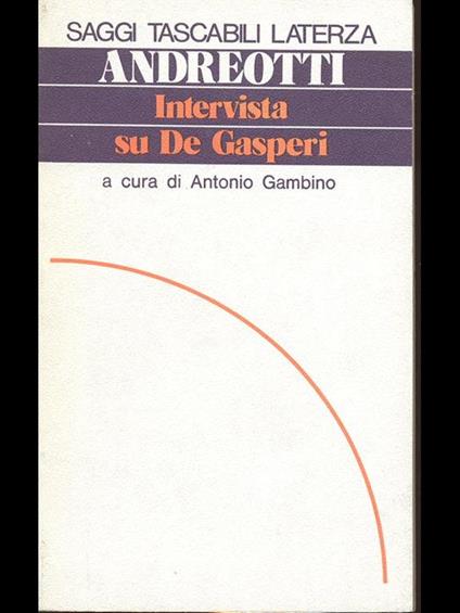 Intervista su De Gasperi - copertina