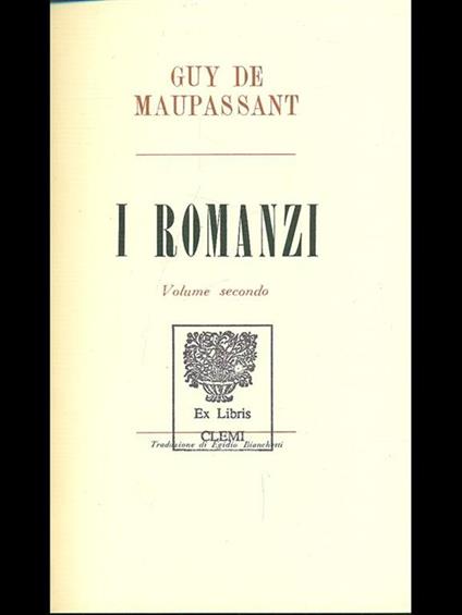 I romanzi Vol. 2 - Guy de Maupassant - copertina