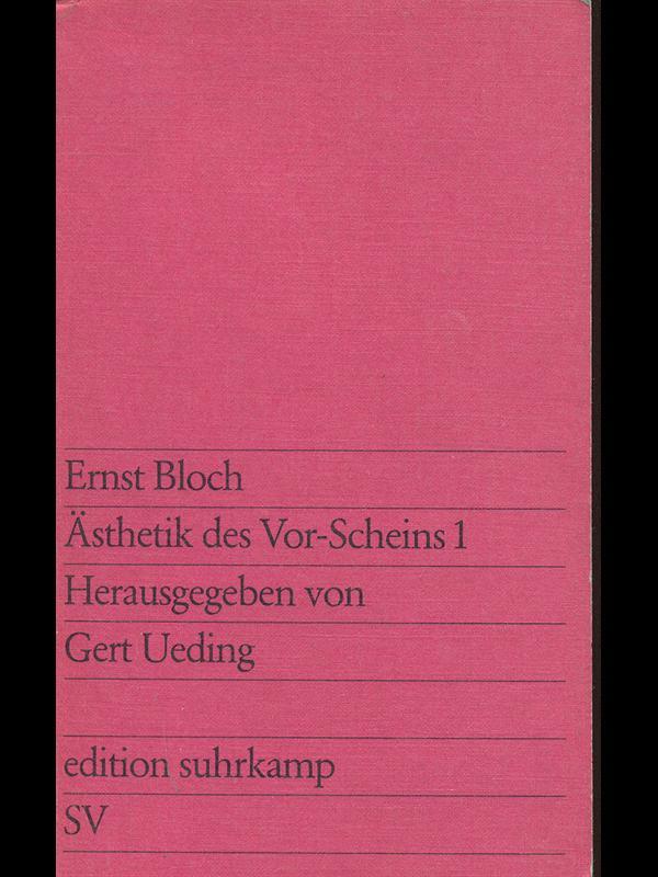 Asthetik des Vor-Scheins I