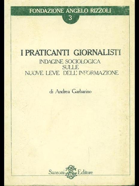 I praticanti giornalisti - Andrea Garbarino - copertina