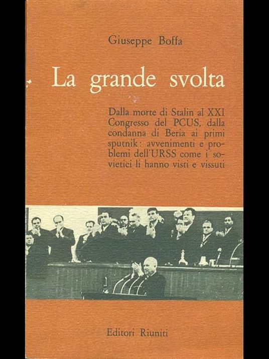La grande svolta - Giuseppe Boffa - copertina
