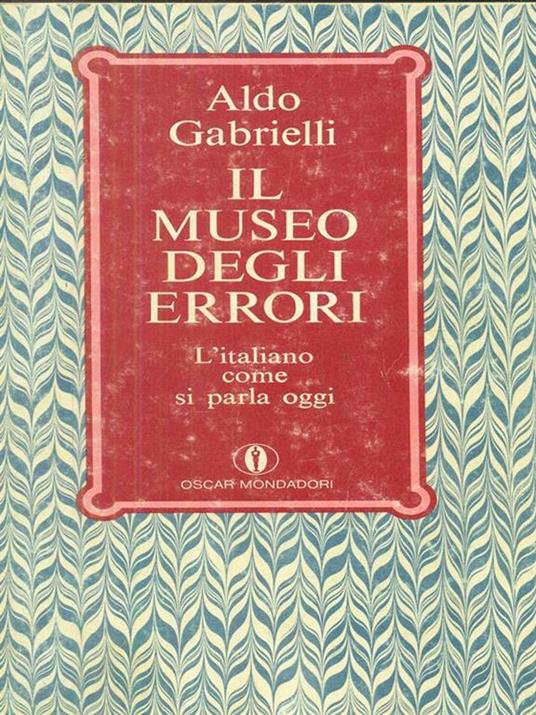Il museo degli errori - Aldo Gabrielli - copertina