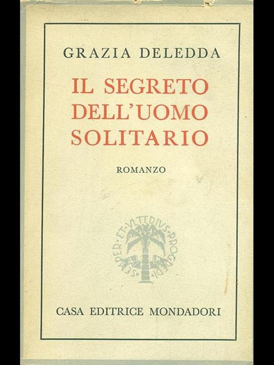 Il segreto dell'uomo solitario - Grazia Deledda - copertina