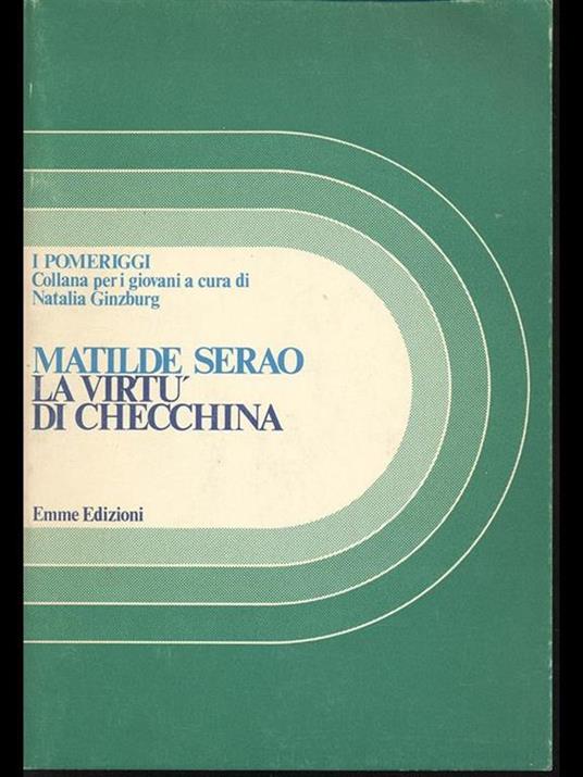 La virtù di Checchina - Matilde Serao - copertina