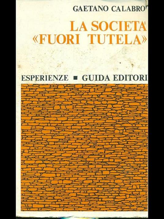 La società fuori tutela - Gaetano Calabrò - copertina