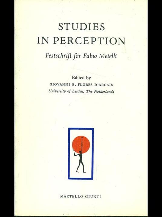 Studeis in perception - copertina