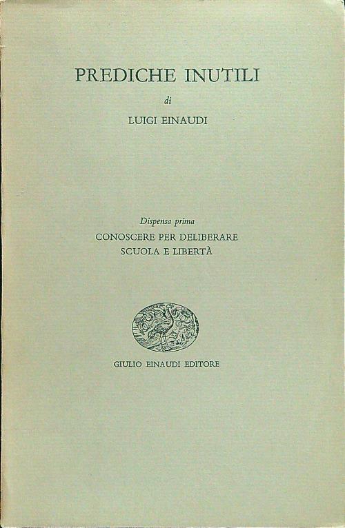 Prediche inutili - dispensa prima
