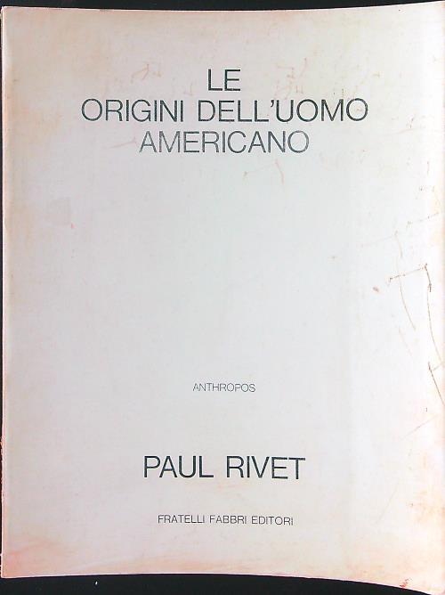 Le origini dell'uomo americano