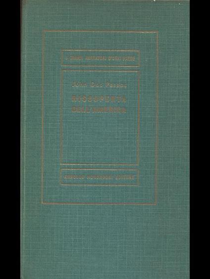 Riscoperta dell'America - John Dos Passos - copertina