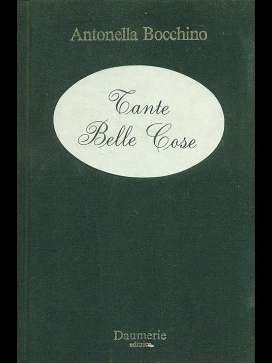 Tante belle cose - Antonella Bocchino - copertina