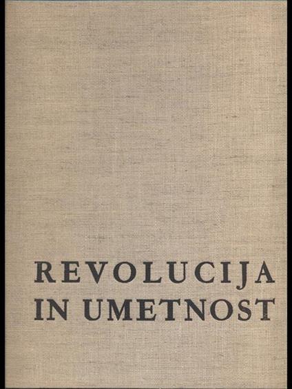 Revolucija in umetnost - copertina