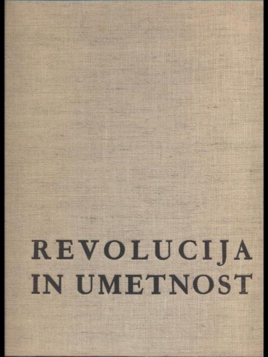 Revolucija in umetnost - copertina