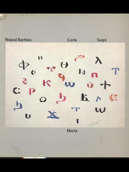 Carte Segni - Roland Barthes - copertina