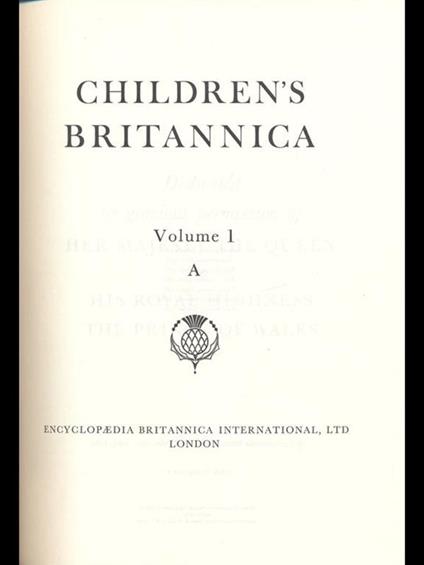 Chldren's Britannica opera completa 15 volumi - copertina
