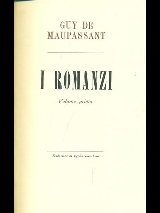 Tutti i romanzi - Guy de Maupassant - copertina