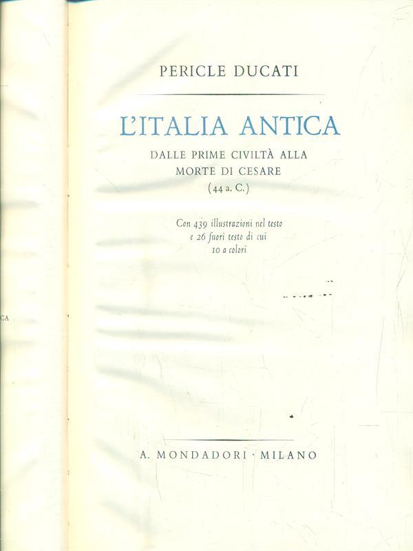 L' Italia antica