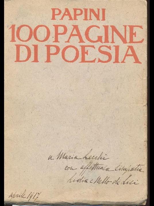 Cento pagine di poesia - Giovanni Papini - 4