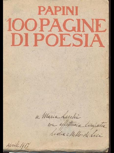 Cento pagine di poesia - Giovanni Papini - 9